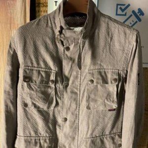 Linen Stand Jacket Authentic Men